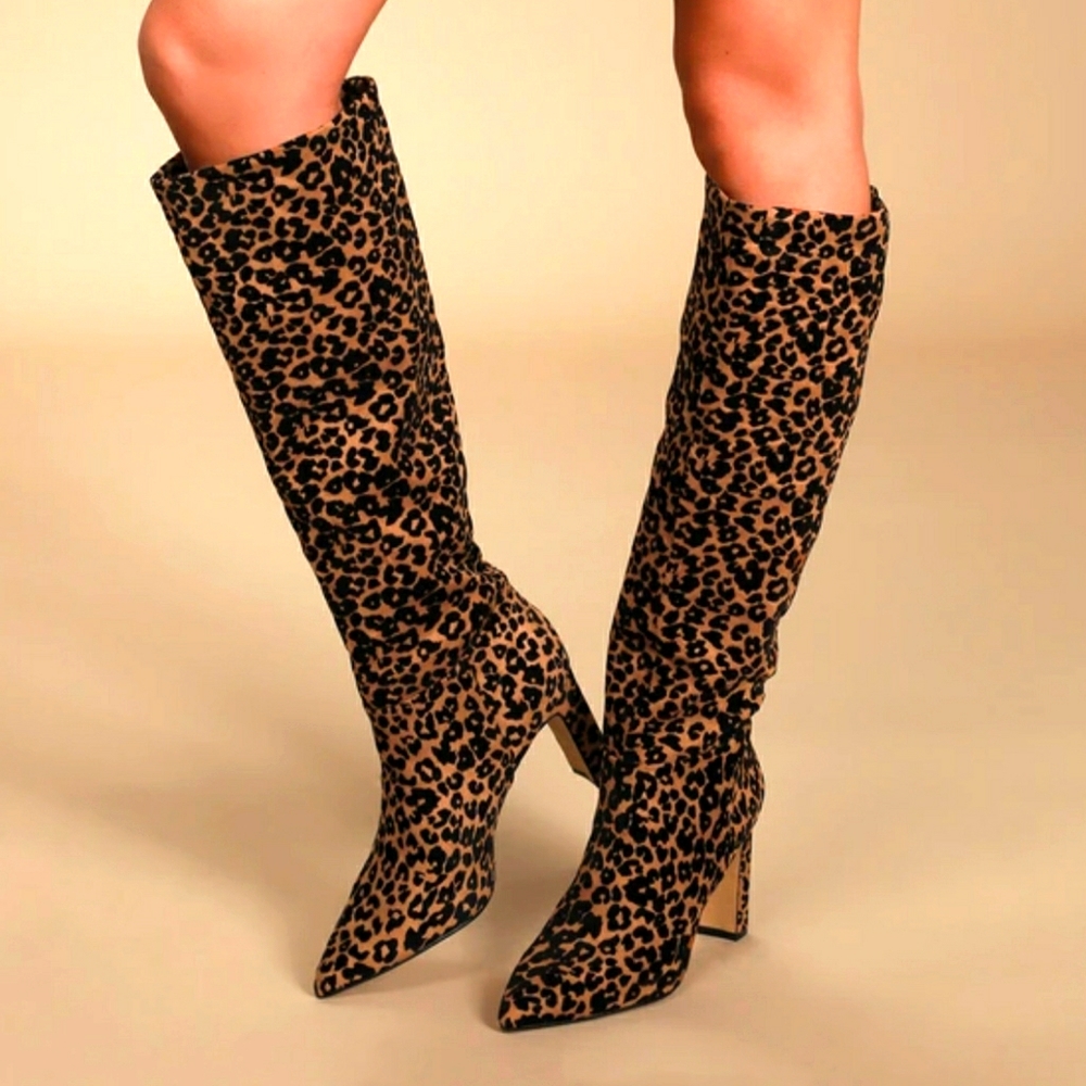 STEVEN LEOPARD BOOTS